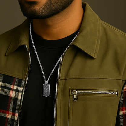 925 United States Navy Pride Oxidised Pendant
