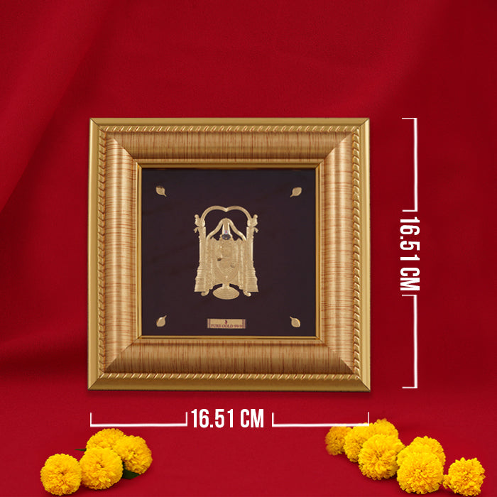 Venkatesha Perumal Fine Gold Photo Frame