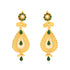 925 Vintage Green Pearl Drop Silver Earring