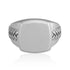 925 sterling silver Rhodium Premium Engraving Ring