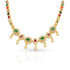 925 Sterling Silver Multi Stoned Bead Drop Necklace for Women