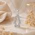 Adorable Penguin Sparkle 925 Sterling Silver Pendant for Women