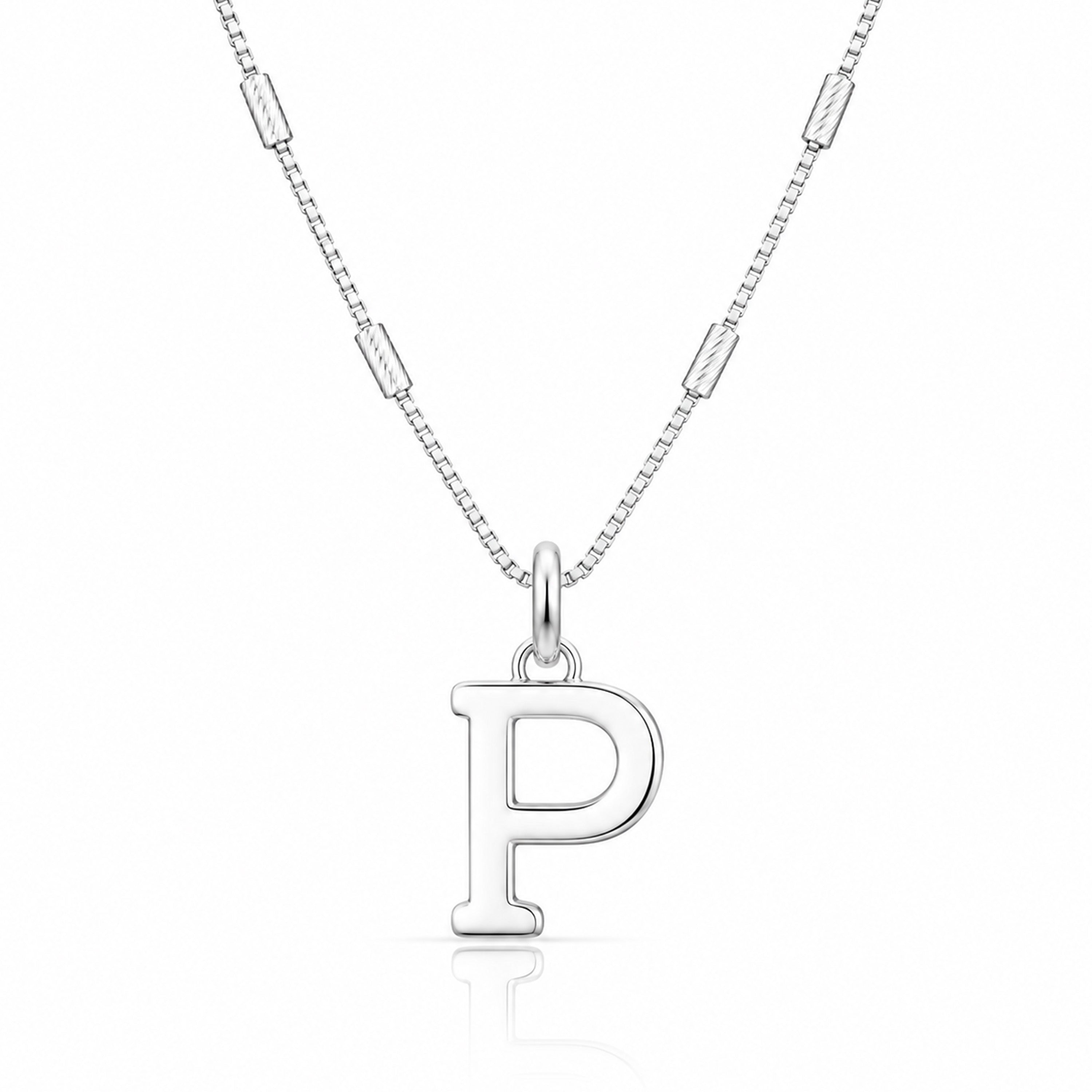 Alphabet Charm P 925 Sterling Silver Charm Pendant