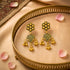 Antique Gold Floral Drop Earrings
