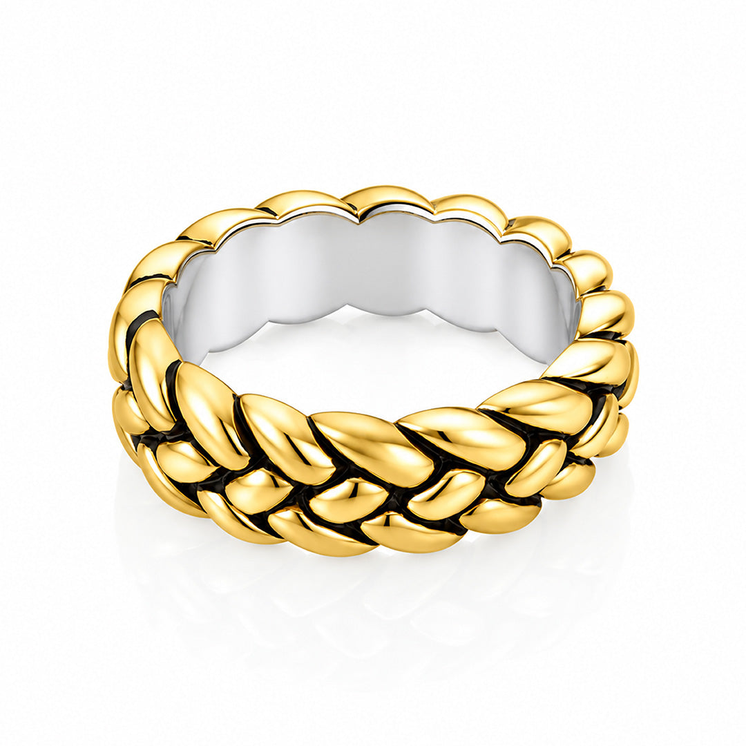 Antique Rope Pattern 925 Sterling Silver Ring
