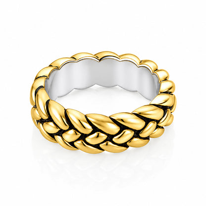 Antique Rope Pattern 925 Sterling Silver Ring