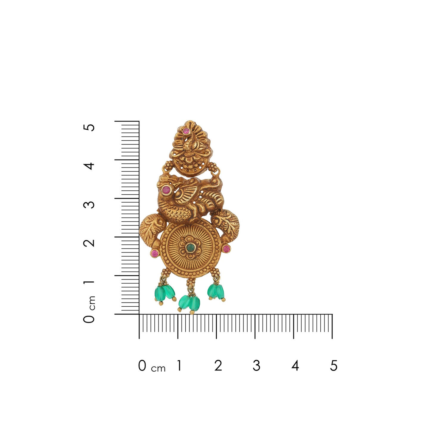 Antique Peacock Pattern 925 Sterling Silver Green Drop Earring for Women