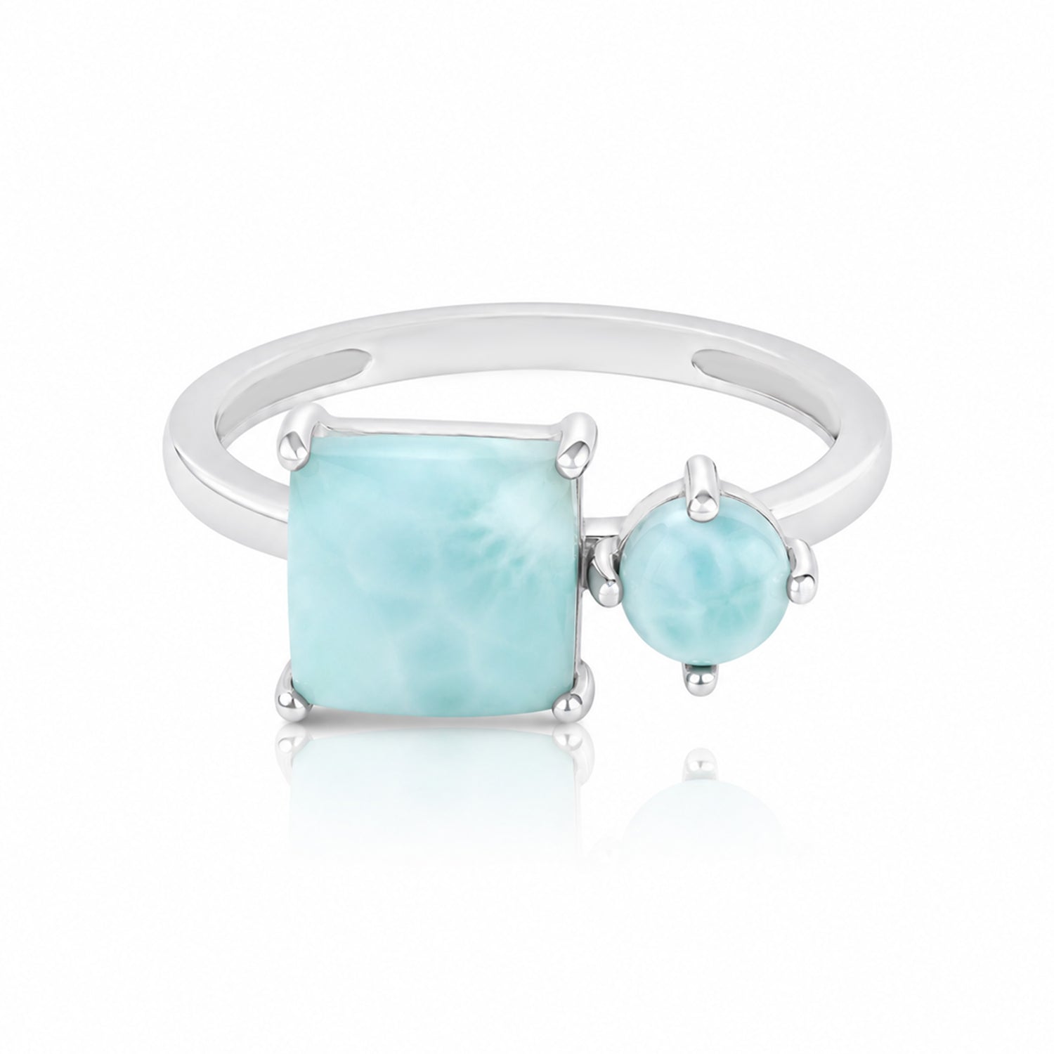 Aqua Bliss 925 Sterling Silver Designer Ring
