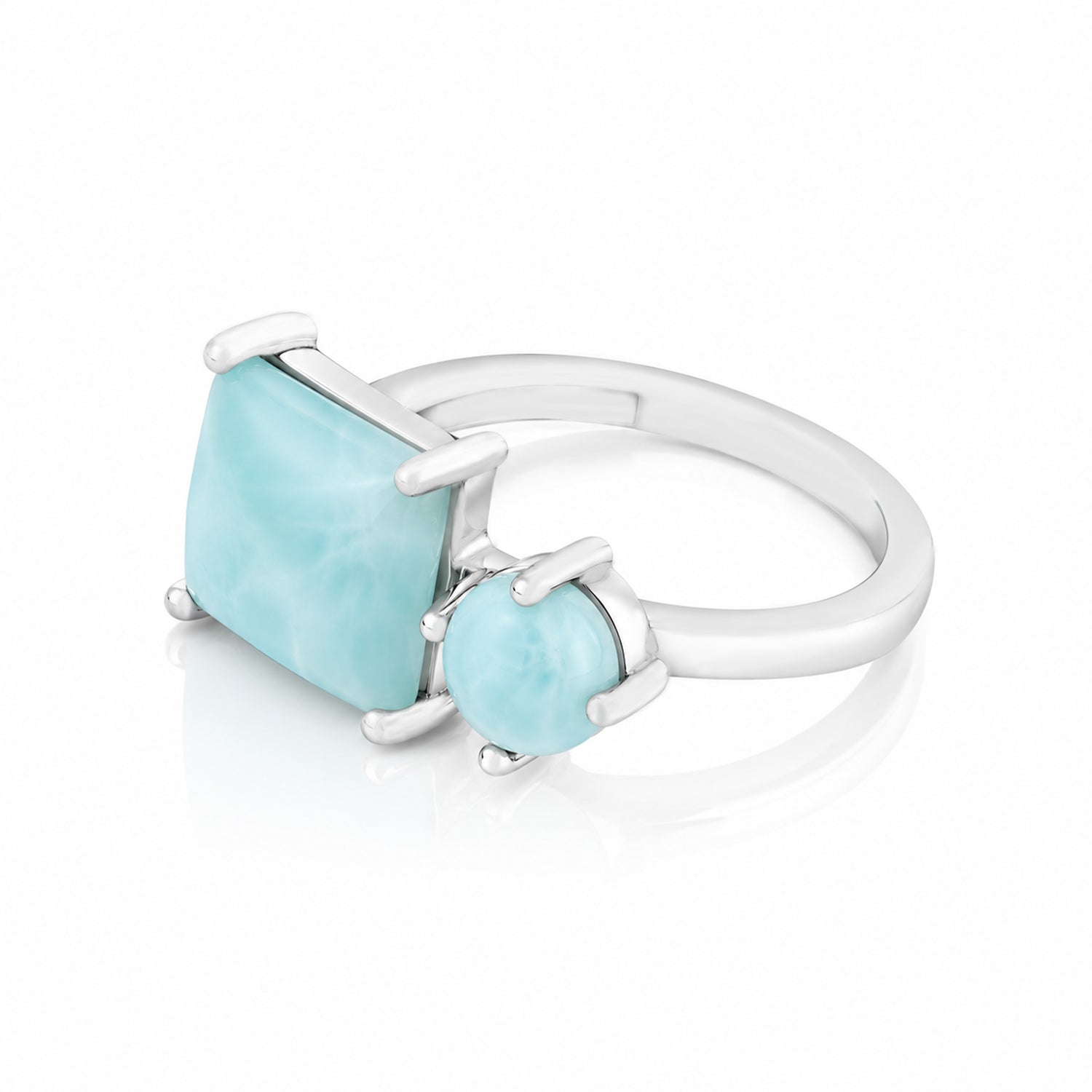 Aqua Bliss 925 Sterling Silver Designer Ring