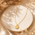 Aquarius Zodiac Symbol 925 Sterling Silver Golden Chain Pendant for Women