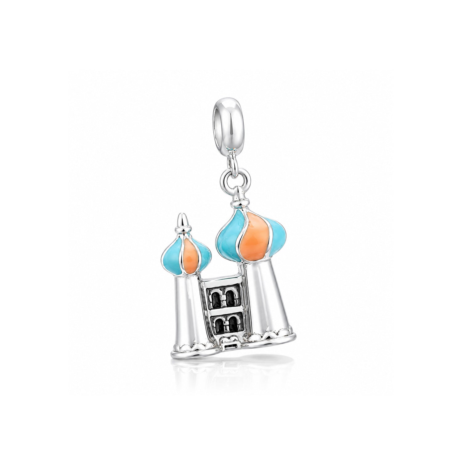 Arabian Castle Inspired 925 Sterling Silver Charm for Kids