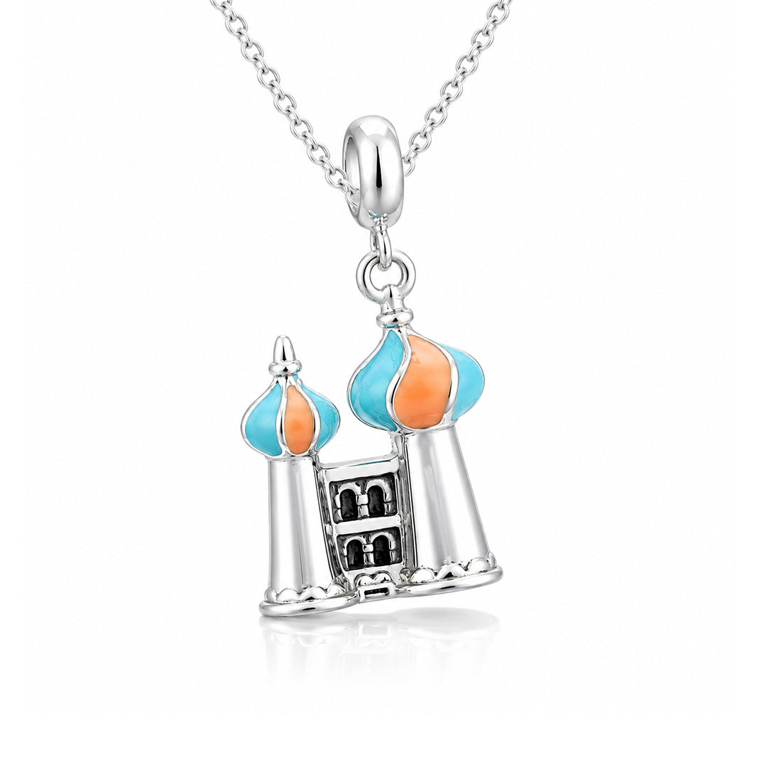 Arabian Castle Inspired 925 Sterling Silver Charm for Kids