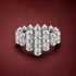 Architectural Baguette Crown Sterling Silver Ring