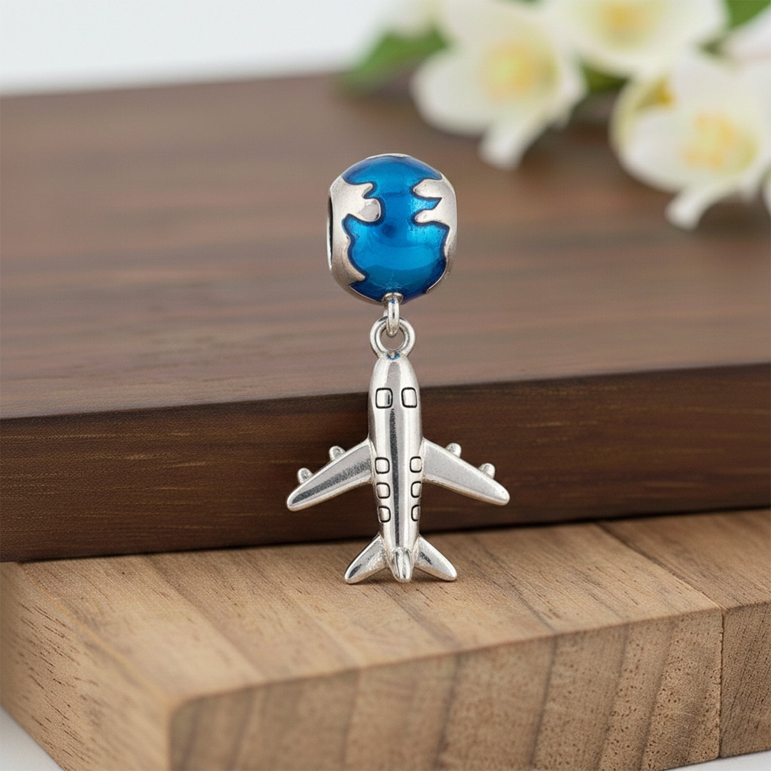 Around The World Flight Pendant 925 Sterling Silver Pendant for women