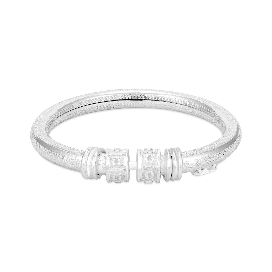 Artistic Carved Design 925 Sterling Silver Bracelet for Men
