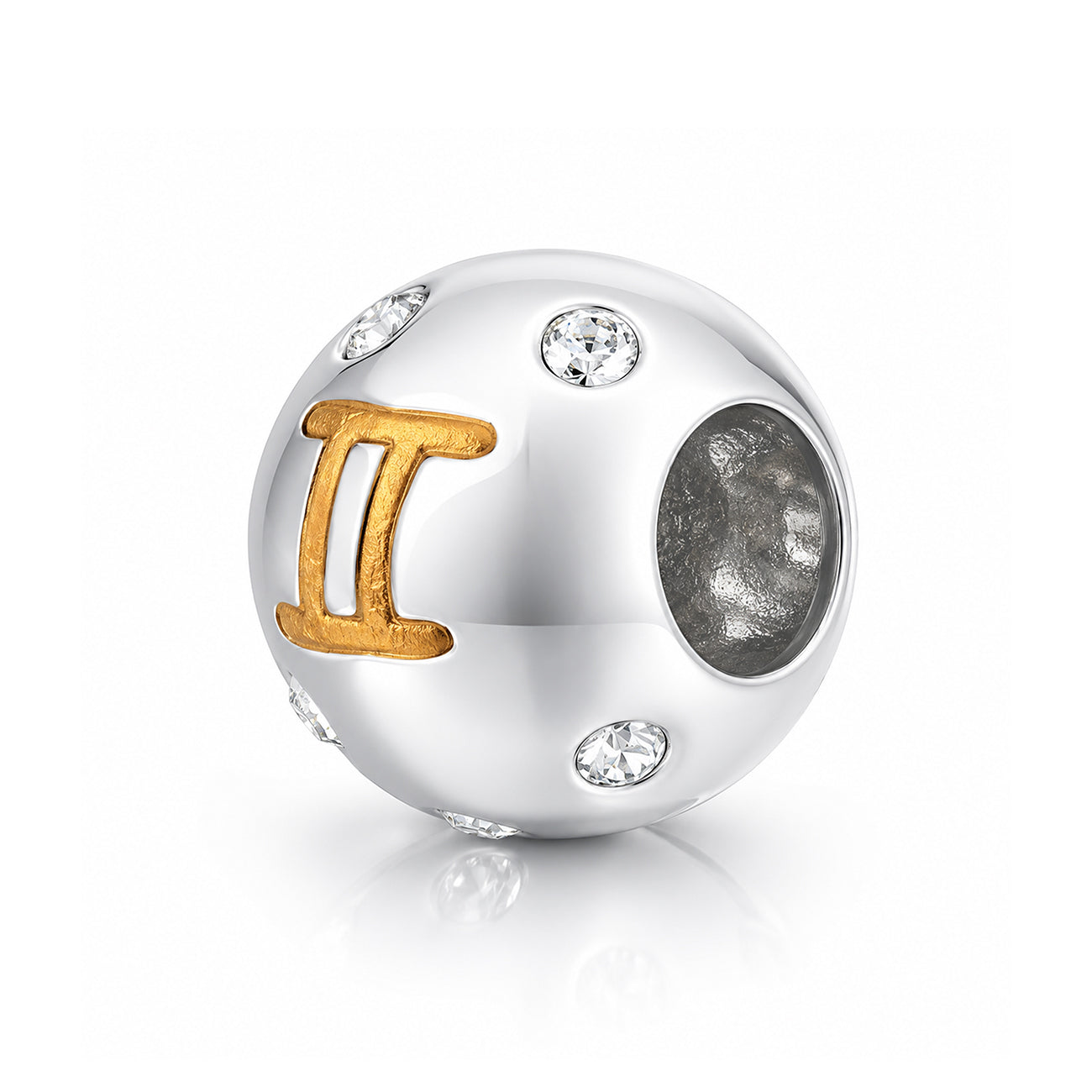 Astrological Gemini 925 Sterling Silver Charm Pendant