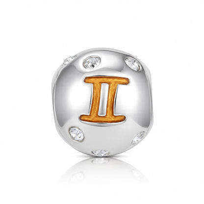 Astrological Gemini 925 Sterling Silver Charm Pendant