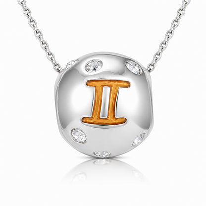 Astrological Gemini 925 Sterling Silver Charm Pendant