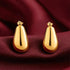 Aurelia Glossy Gold Teardrop Hoop Earrings