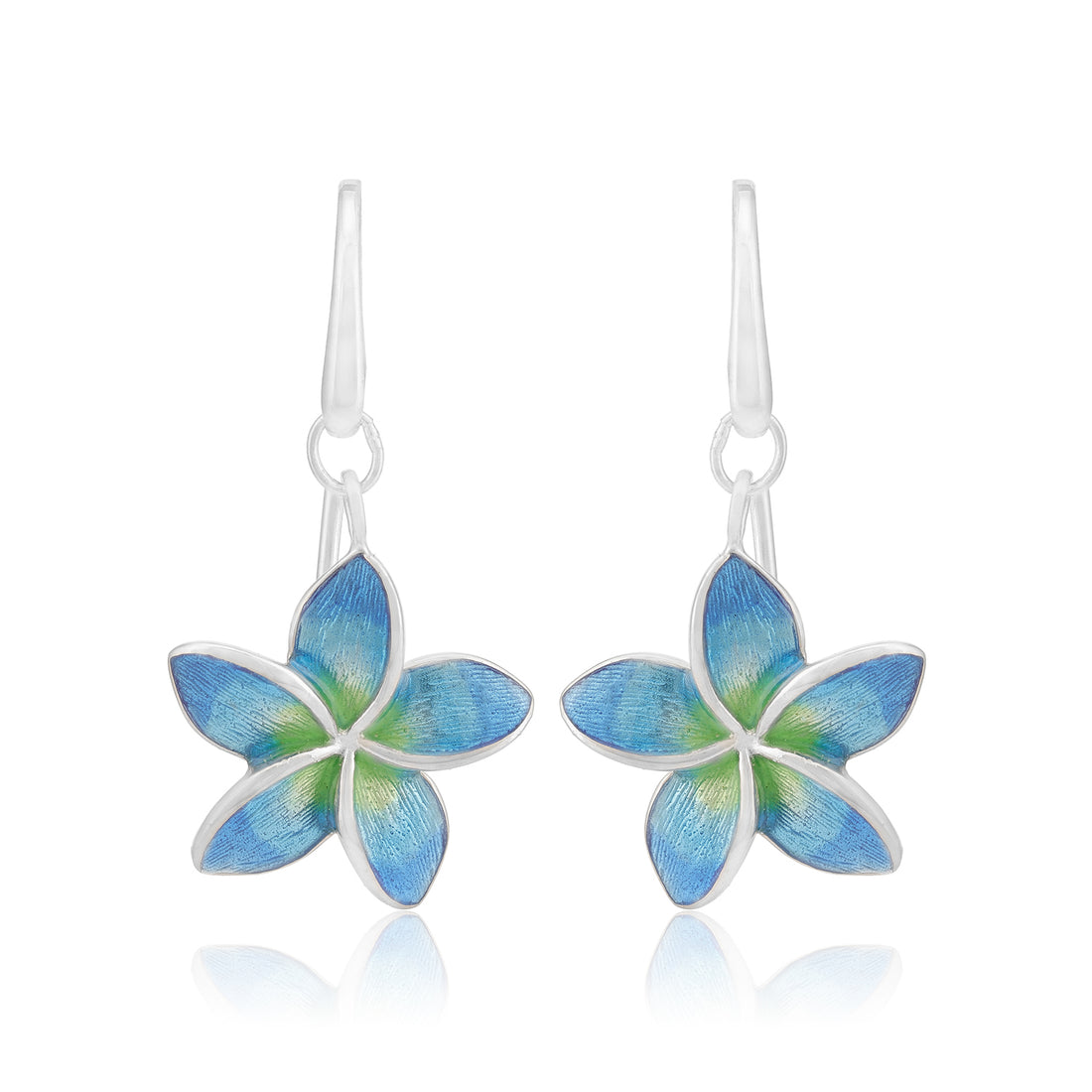 Aureth Blue Green Bloom 925 Sterling SIlver Earring for Women