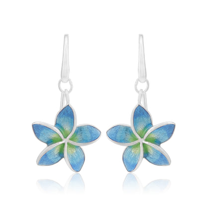 Aureth Blue Green Bloom 925 Sterling SIlver Earring for Women