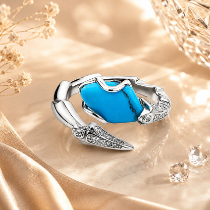 Azure Lagoon Beauty 925 Sterling Silver Designer Ring