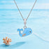 Azure Whale 925 Sterling Silver Charm Pendant