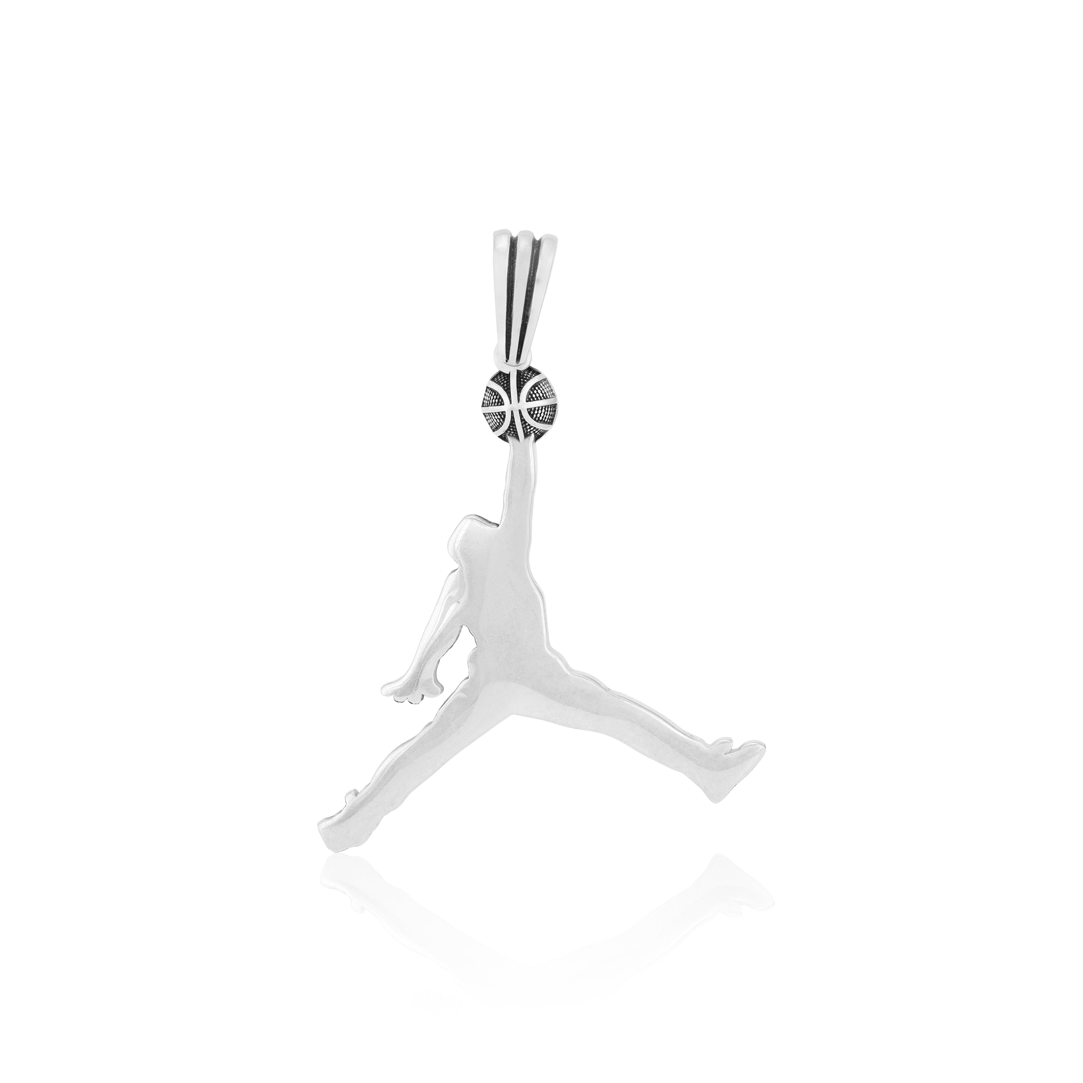 Basketball Hustler Oxidised Pendant