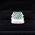 Beaded Turquoise 925 Sterling Silver Ring