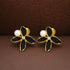 Black Orchid Pearl 925 Sterling Silver Elegant Earrings