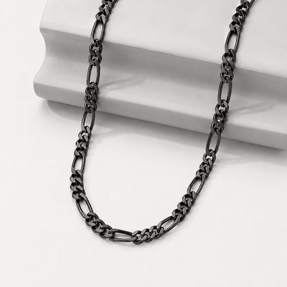 Black Italian Figaro Chain