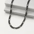 Black Italian Figaro Chain