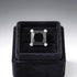 Black square Gemstone silver Nosepin