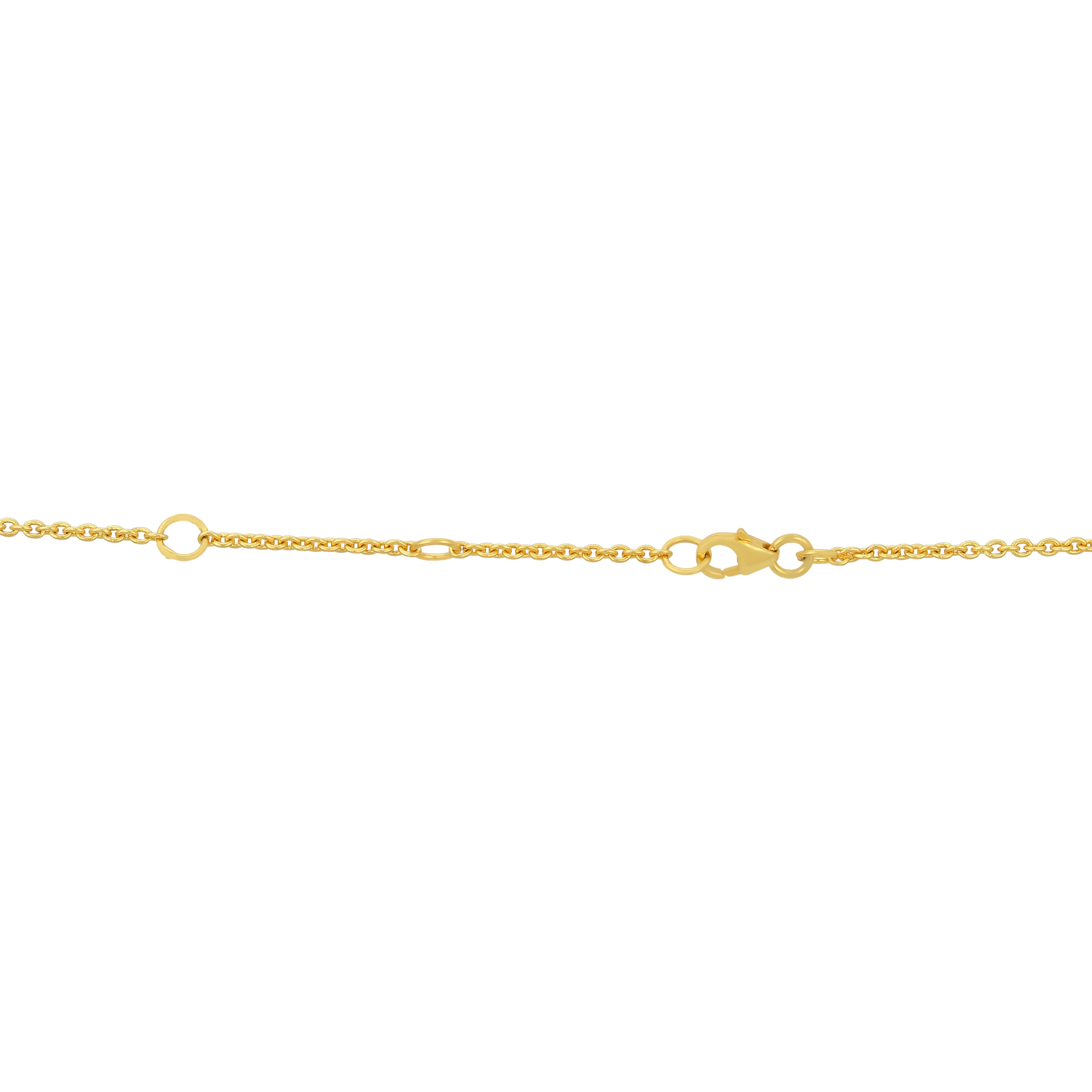 Blooming Camellia Trio Golden Elegant Designer Pendant Chain