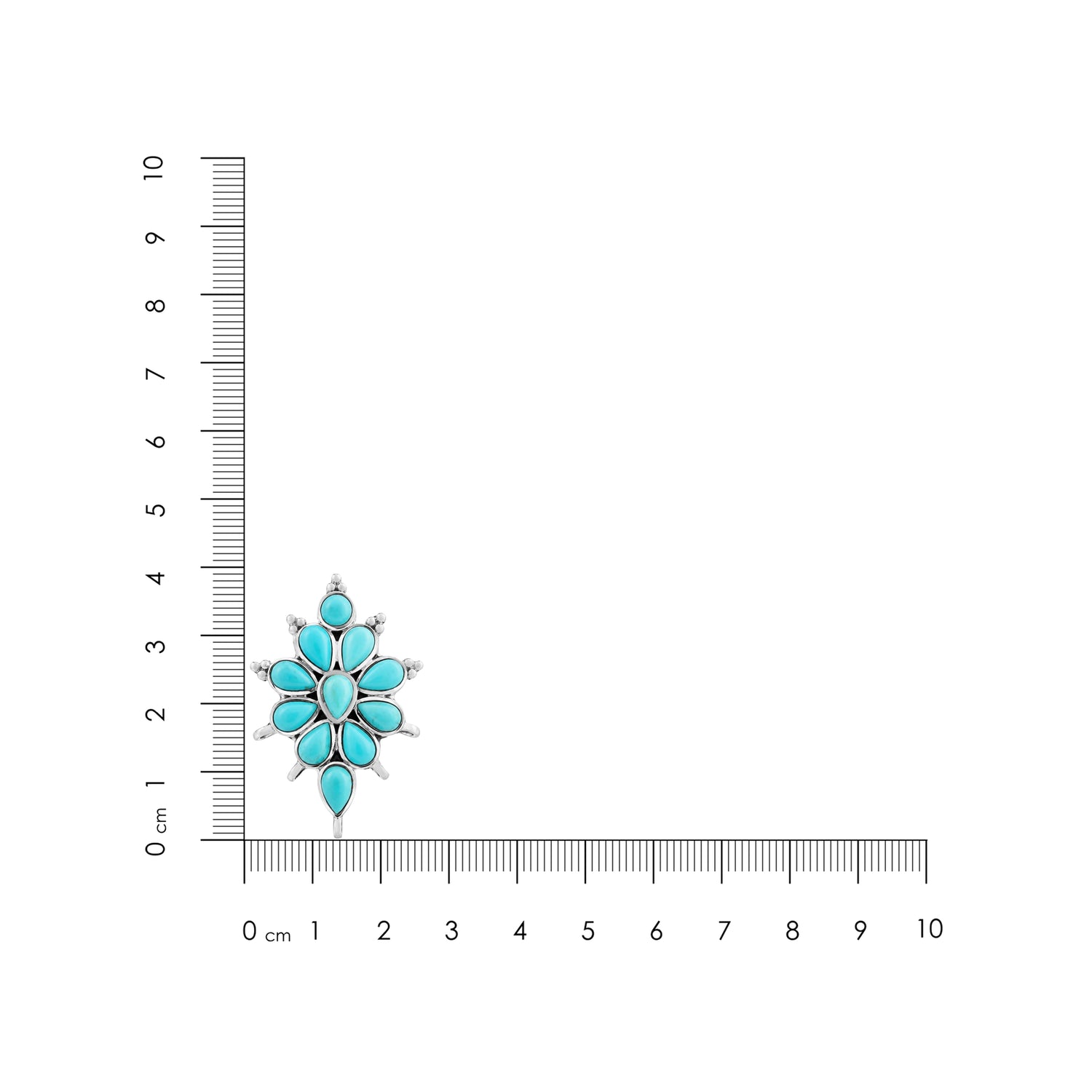 Blooming Turquoise Grace 925 Sterling Silver Premium Earrings