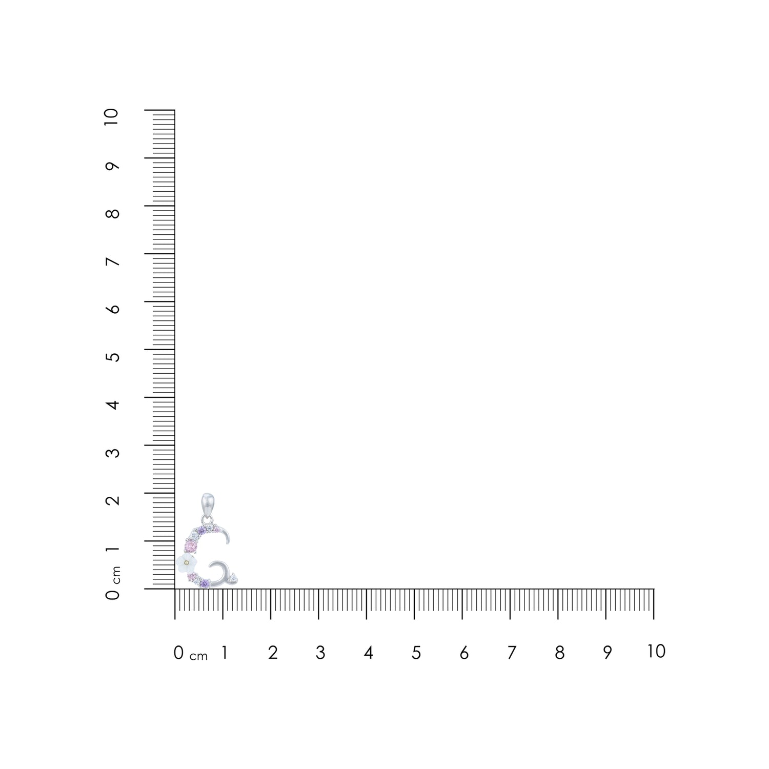 Blossom Letter G 925 Sterling Silver Pendant for Women