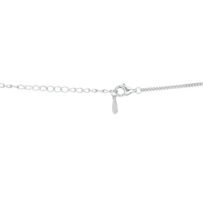 Blue Butterfly Cascading Silver Pendant