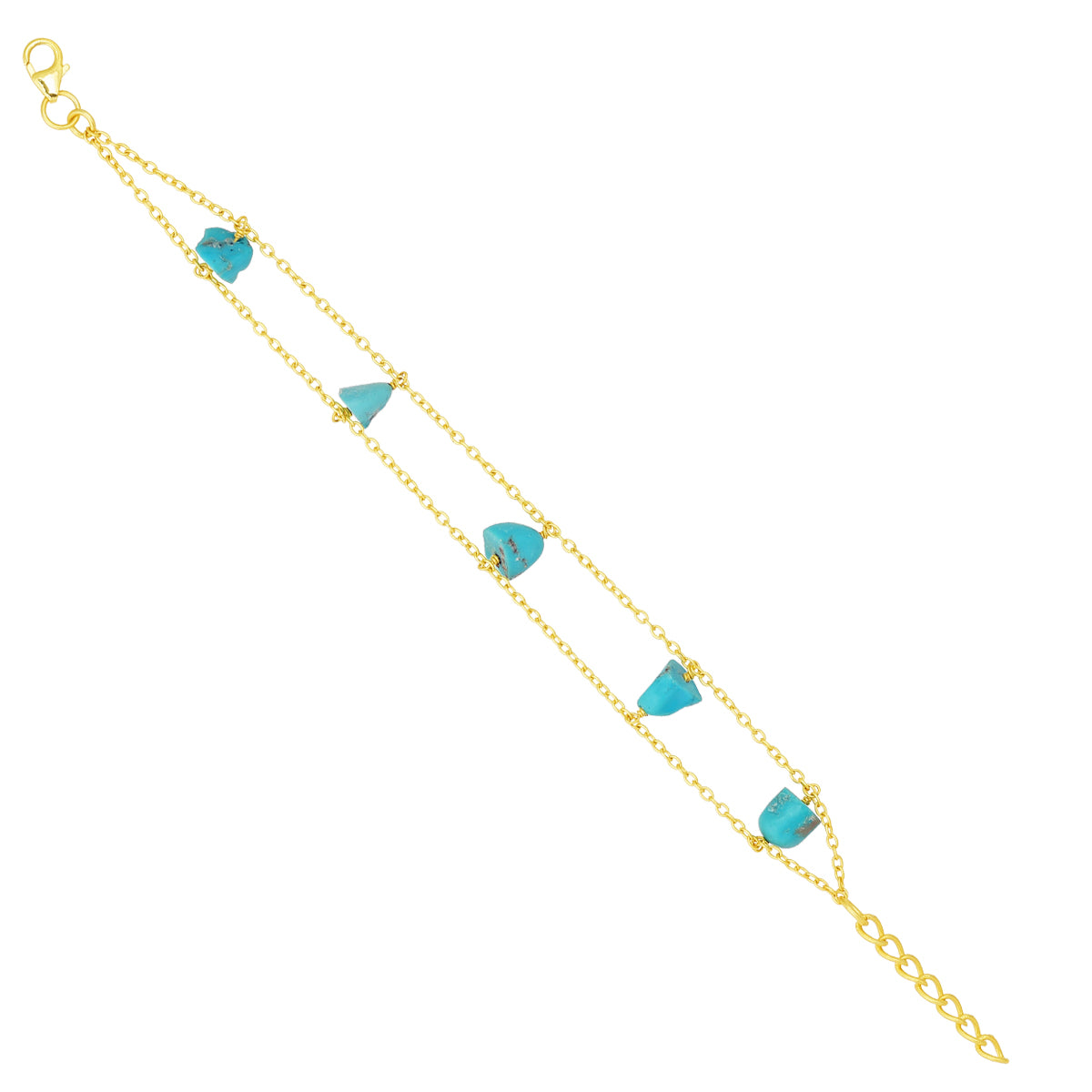 Blue Mirage Sterling Silver Gold Plated Bracelet