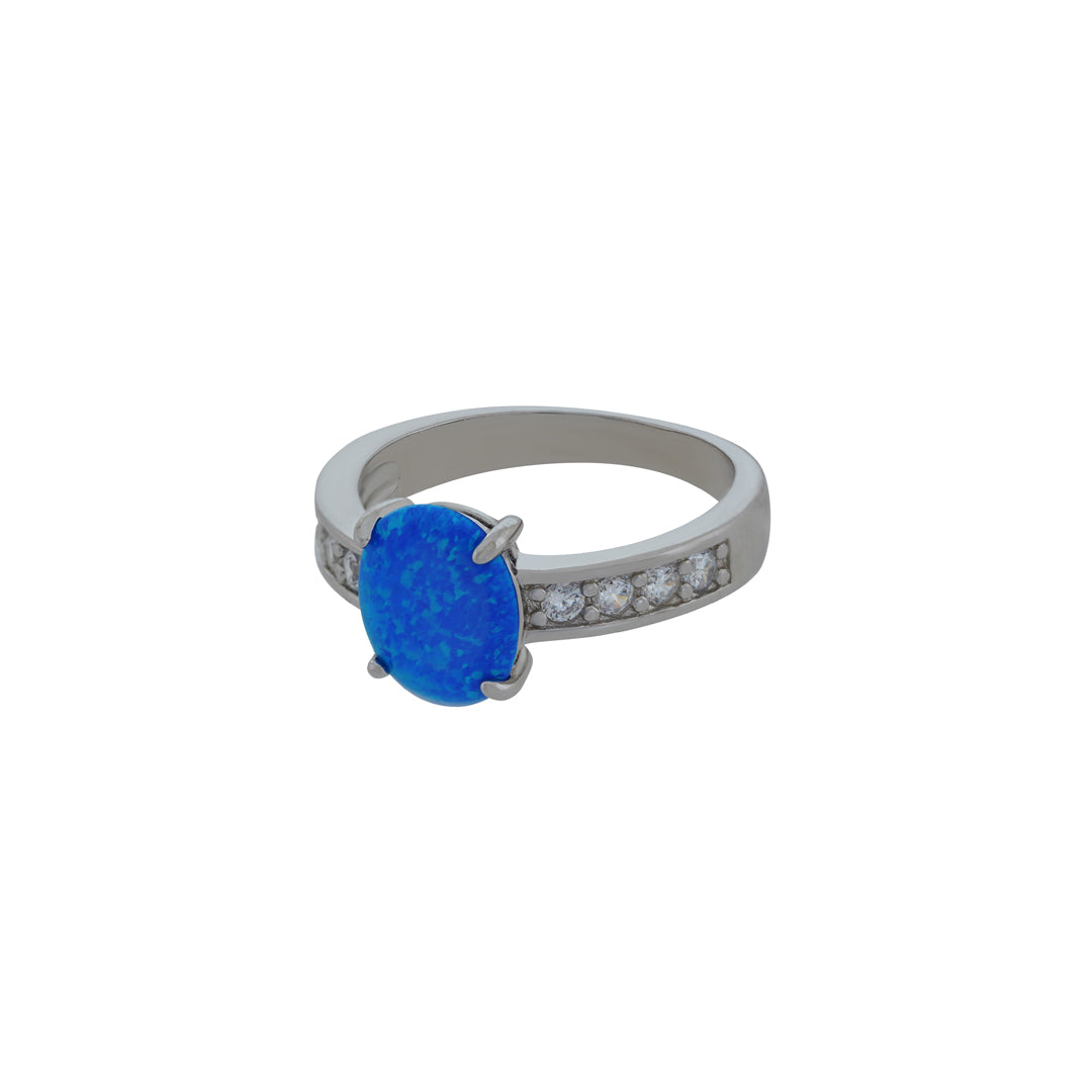 Blue Stone Silver Ring Online