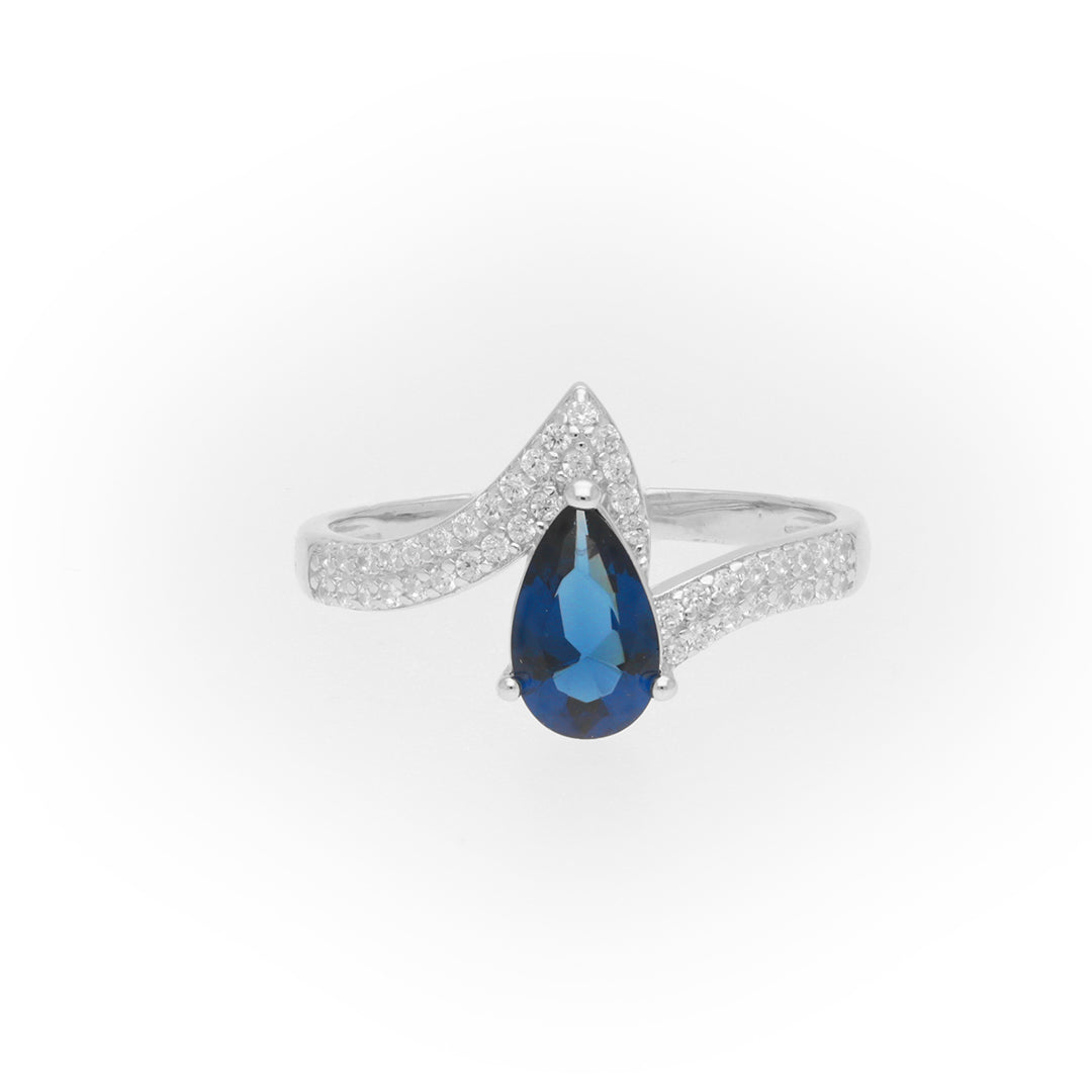 Blue Stoned Dazzling Ring Online