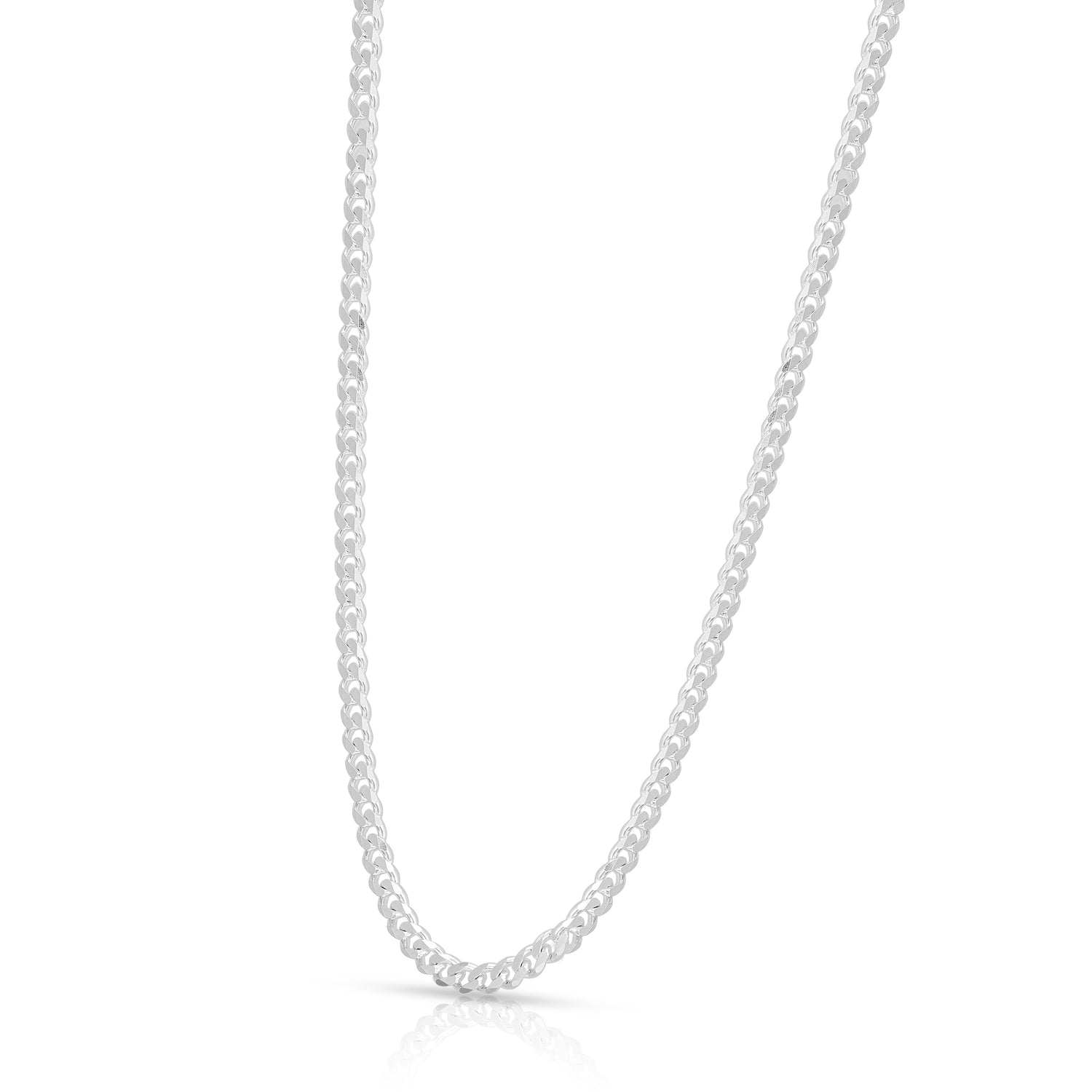 Bold 925 Sterling Silver Flattened Link Chain for Men