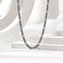 Bold Classic Alternating 925 Sterling Silver Chain