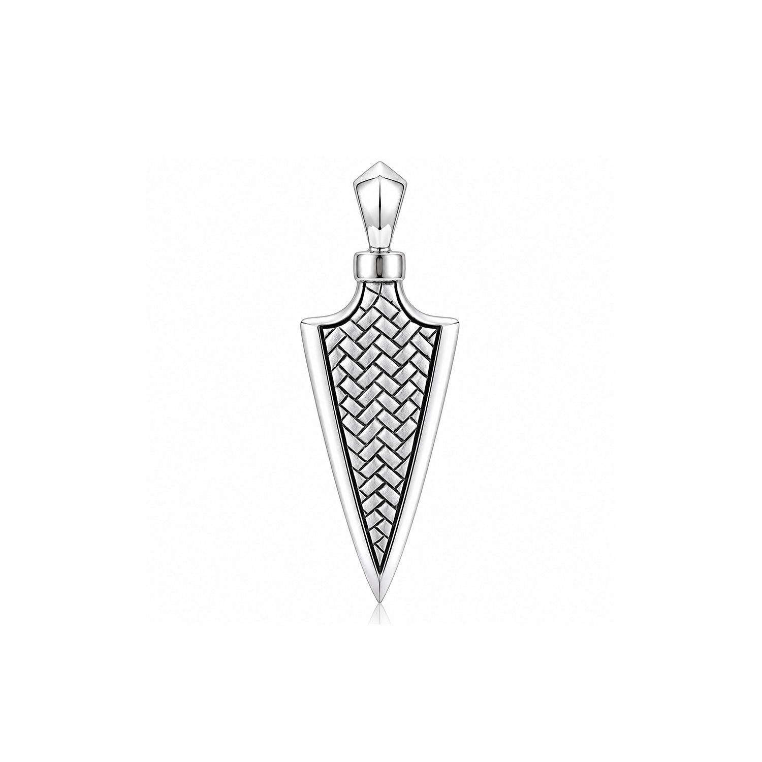 Bold Oxidized Arrow 925 Sterling Silver Pendant for Men