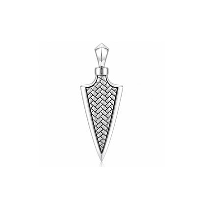 Bold Oxidized Arrow 925 Sterling Silver Pendant for Men