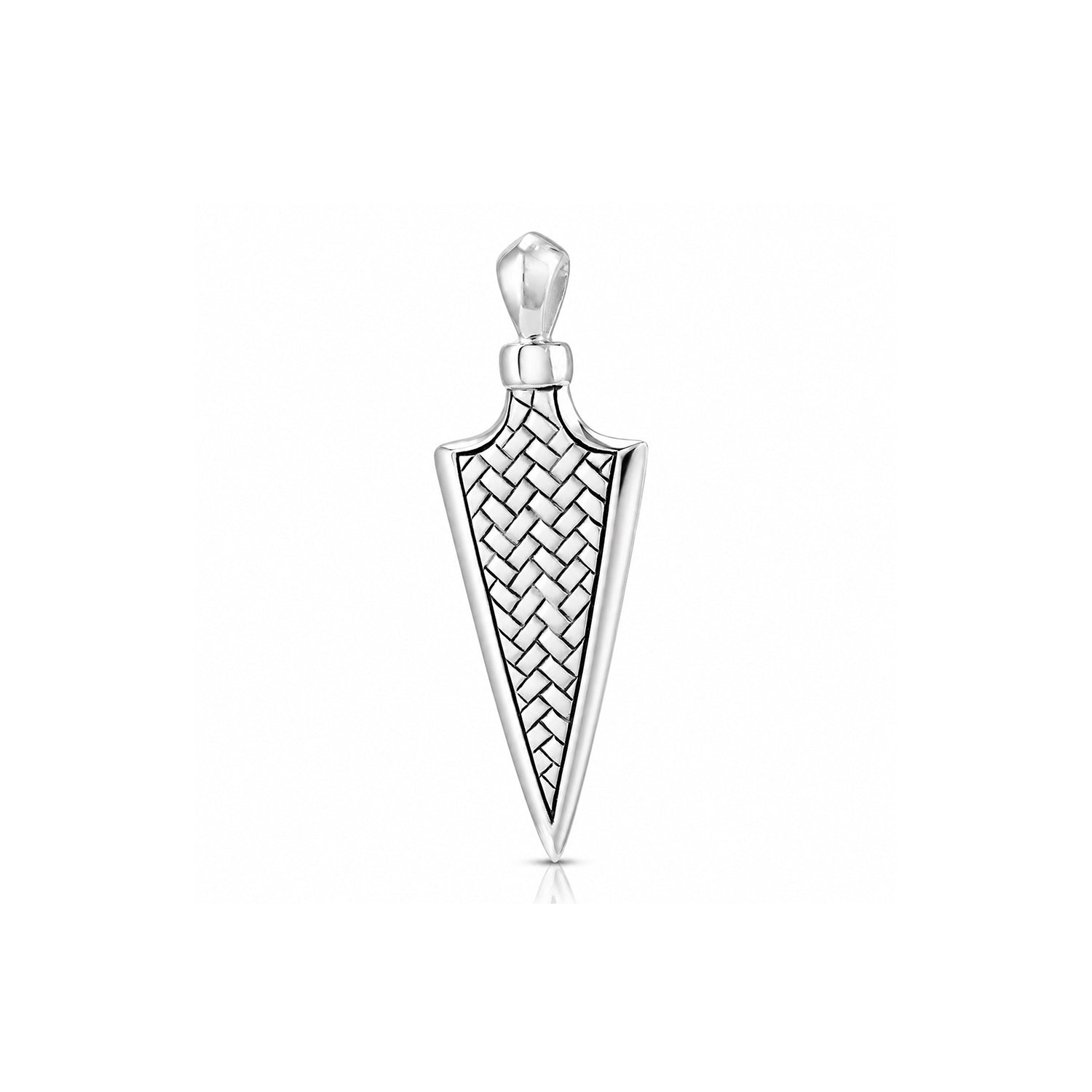 Bold Oxidized Arrow 925 Sterling Silver Pendant for Men