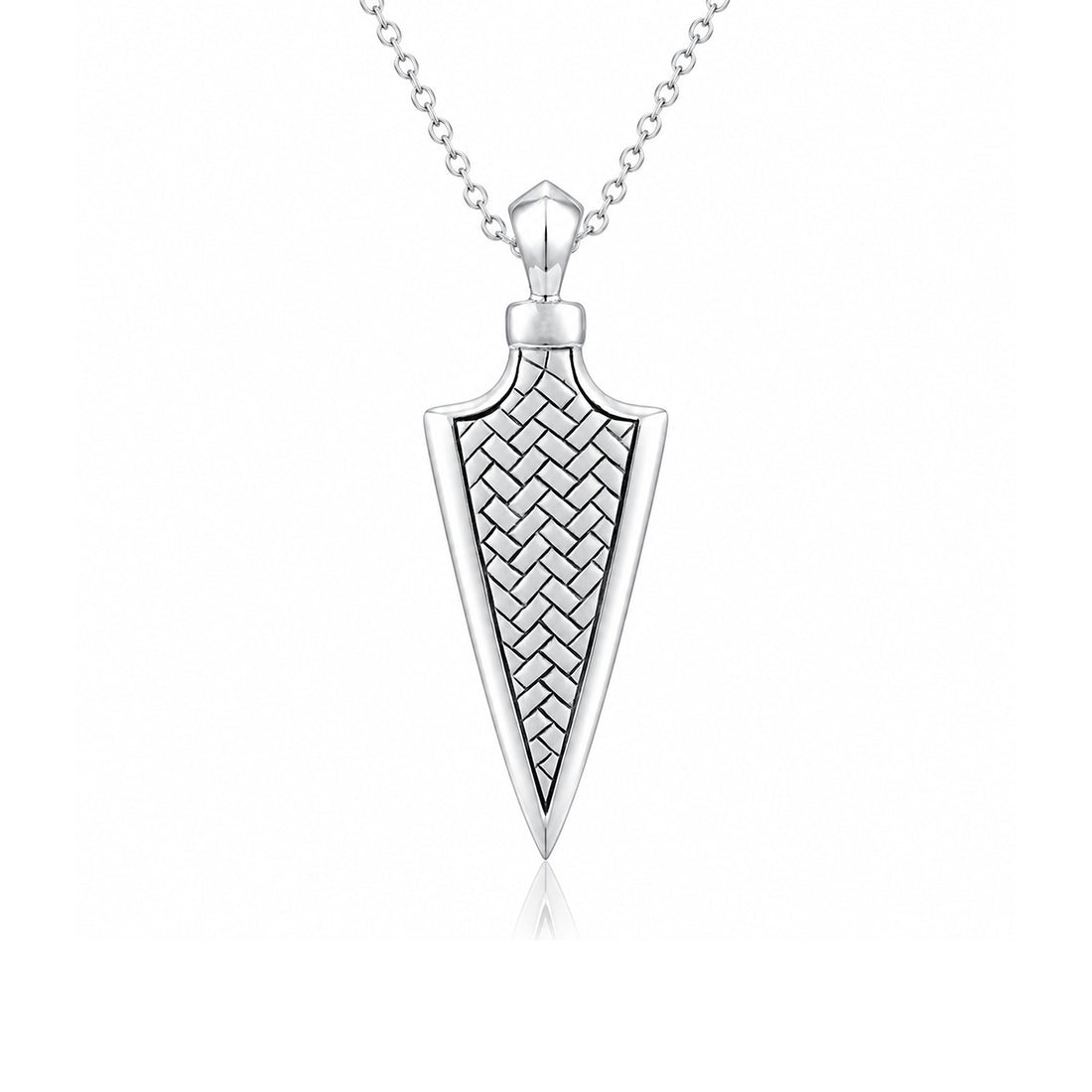 Bold Oxidized Arrow 925 Sterling Silver Pendant for Men