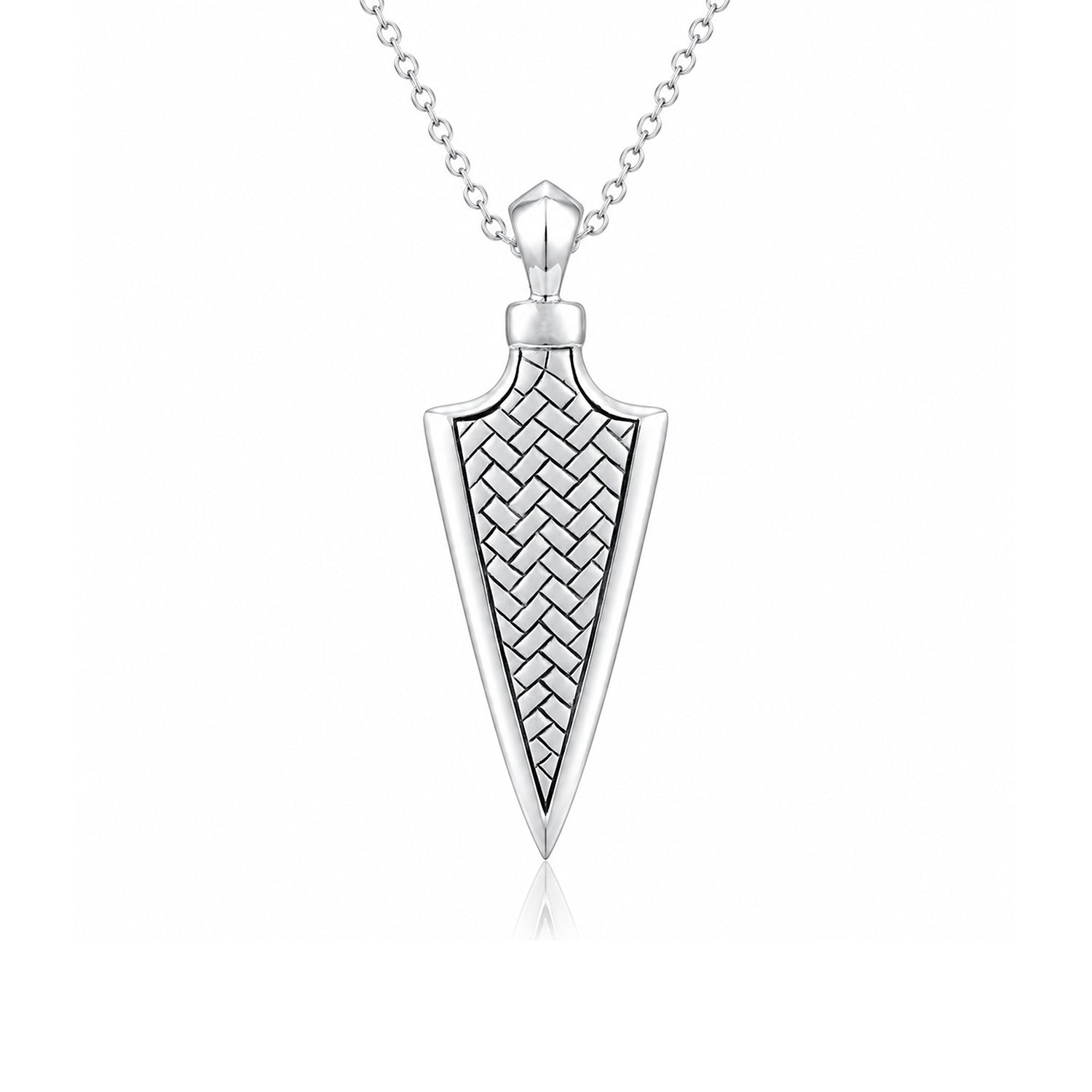 Bold Oxidized Arrow 925 Sterling Silver Pendant for Men