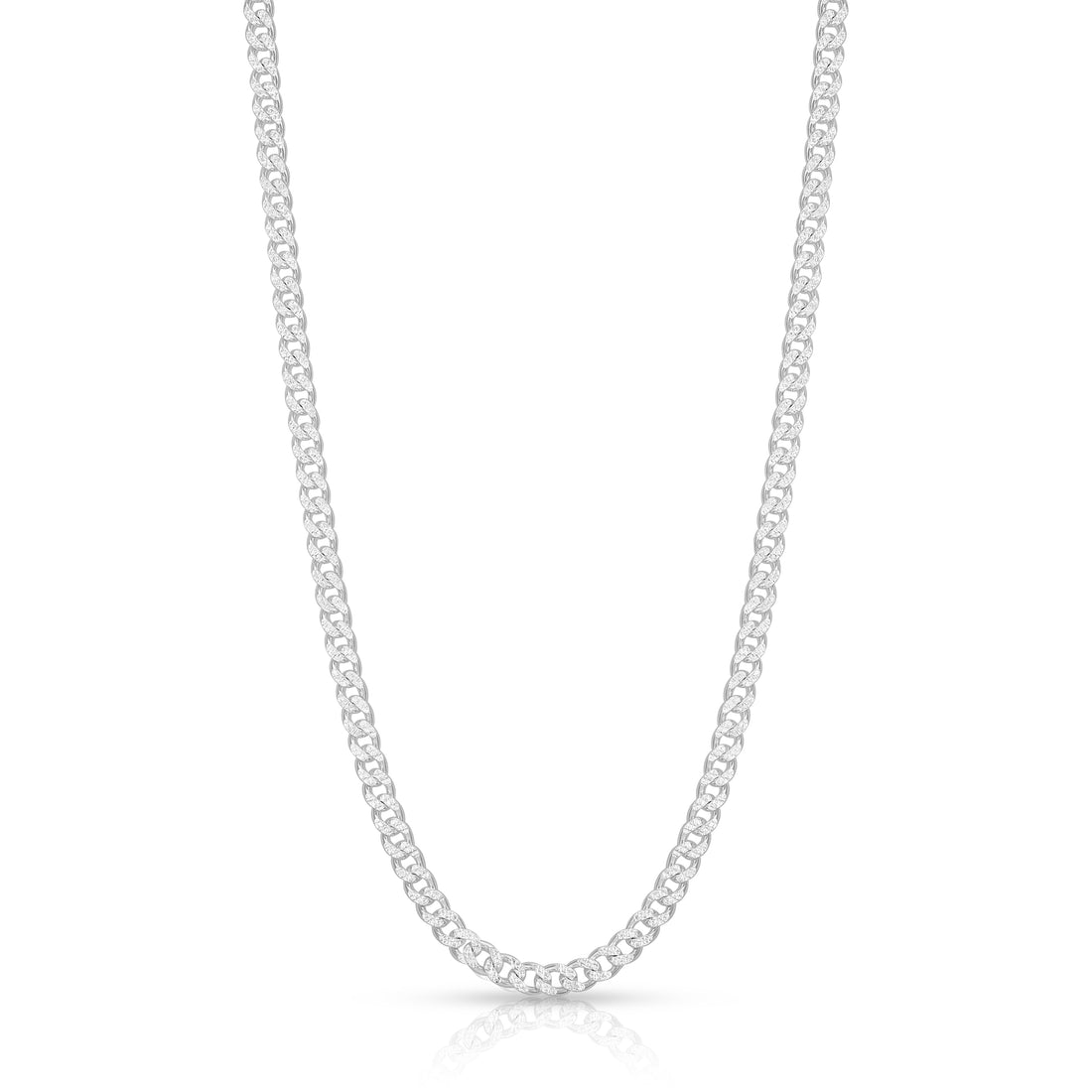 Bold 925 Sterling Silver Flattened Link Chain for Men