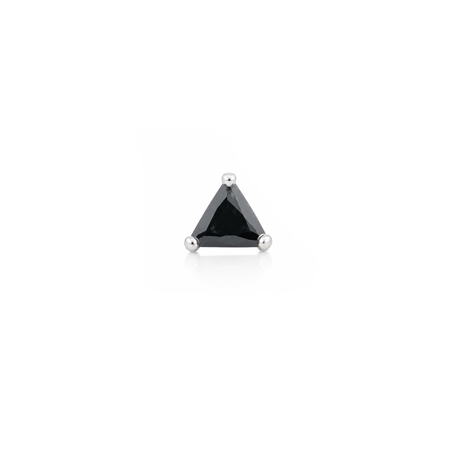 Bold Black Brilliance 925 Sterling Silver Statement Nose Pin