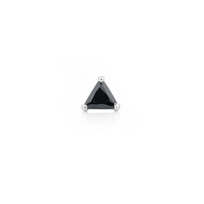 Bold Black Brilliance 925 Sterling Silver Statement Nose Pin